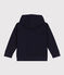 Sudadera con capucha y cremallera para niño azul SMOKING