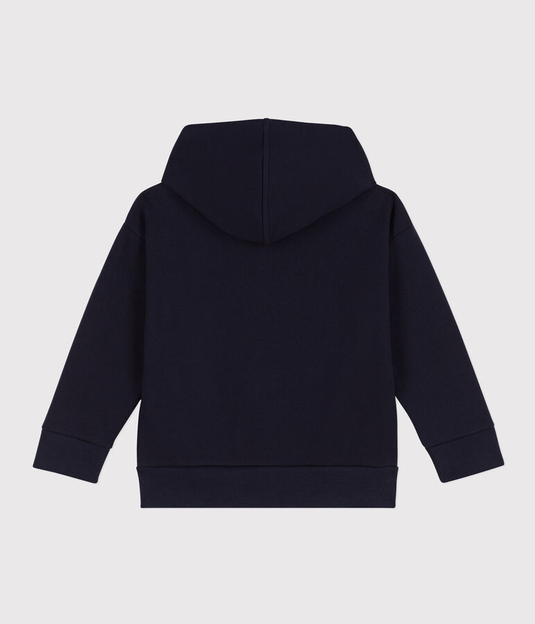 Sudadera con capucha y cremallera para ni&ntilde;o azul SMOKING