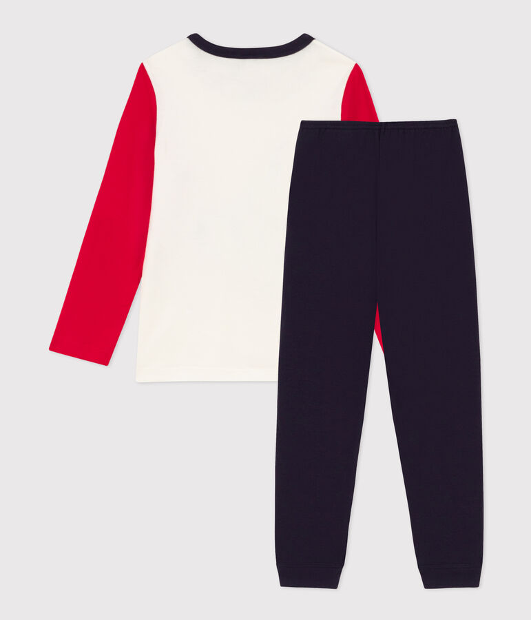 Pijama Torre Eiffel de algod&oacute;n para ni&ntilde;o/ni&ntilde;a azul/multicolor