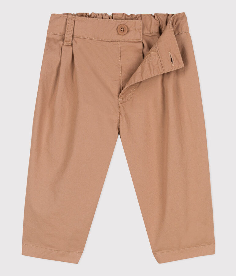 Pantal&oacute;n de sarga para beb&eacute; beige VINTAGE