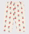 Pantalón estampado de gasa de algodón para bebé blanco AVALANCHE/ MULTICO