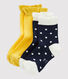 Lote de 2 pares de calcetines infantiles para niña