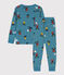 Pijama de algodón snowboard para niño/niña POLOCHON/ MULTICO