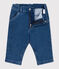 Pantalón de tejido vaquero con elastano para bebé azul BLEU DELAVE