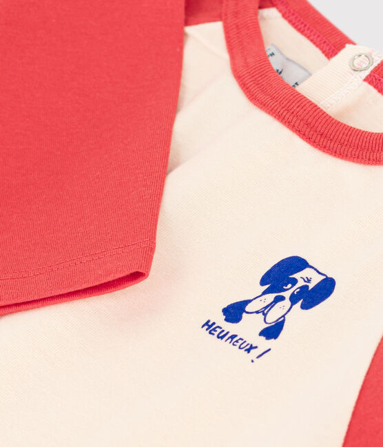 Camiseta de manga larga de jersey para bebé AVALANCHE/ OURSIN