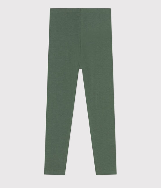Leggings de punto y elastano para niña verde CROCO