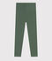 Leggings de punto y elastano para niña verde CROCO