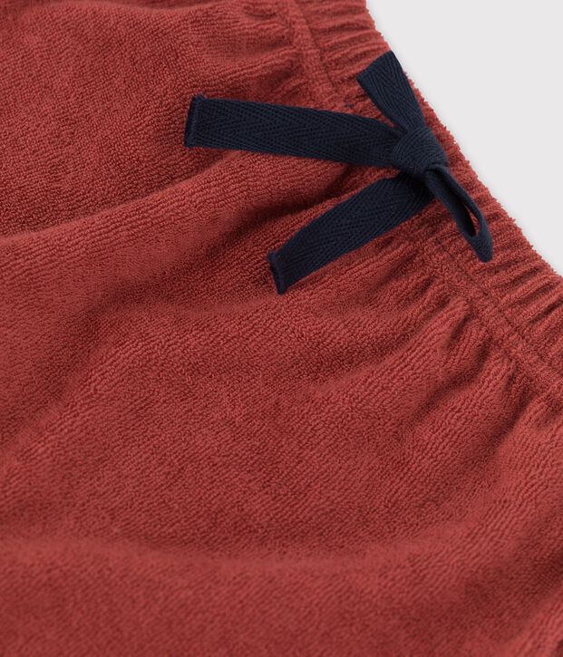 Pantal&oacute;n de estilo sarag&uuml;elles de rizo de beb&eacute; marron