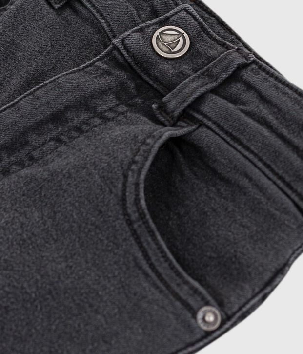 Pantal&oacute;n denim infantil negro