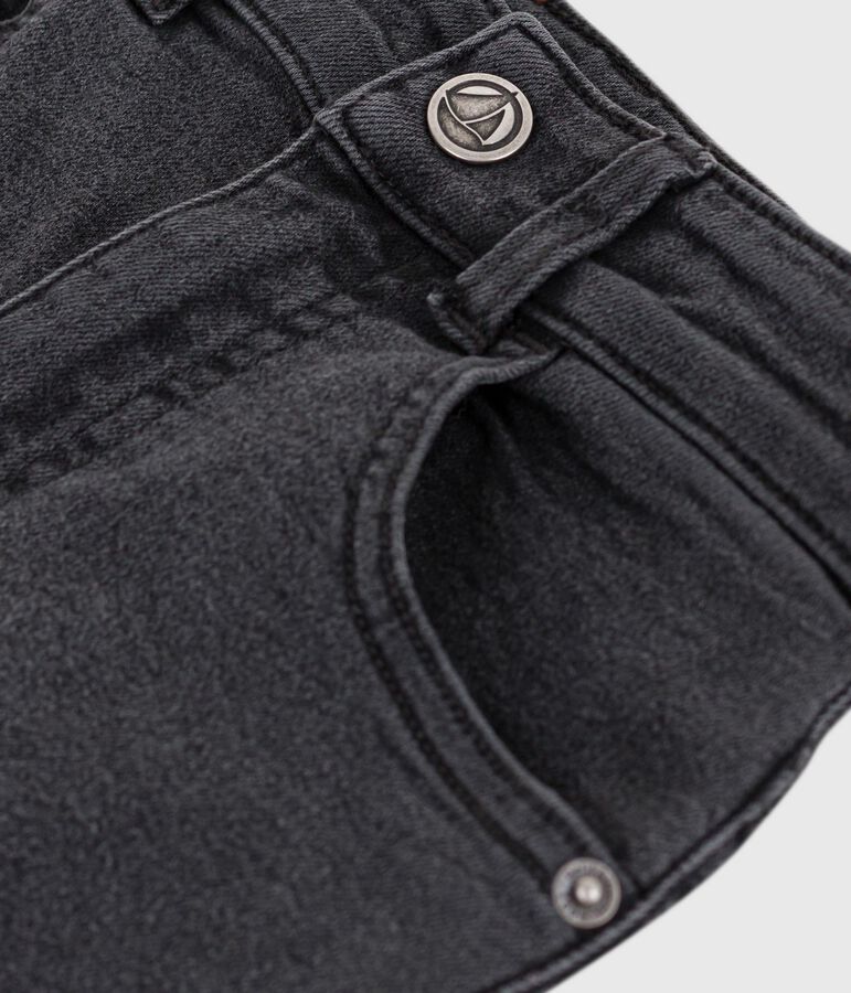 Pantal&oacute;n denim infantil negro