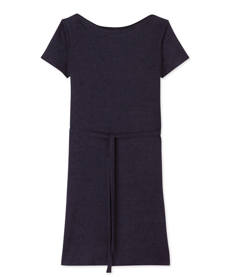 Vestido de lino para mujer azul