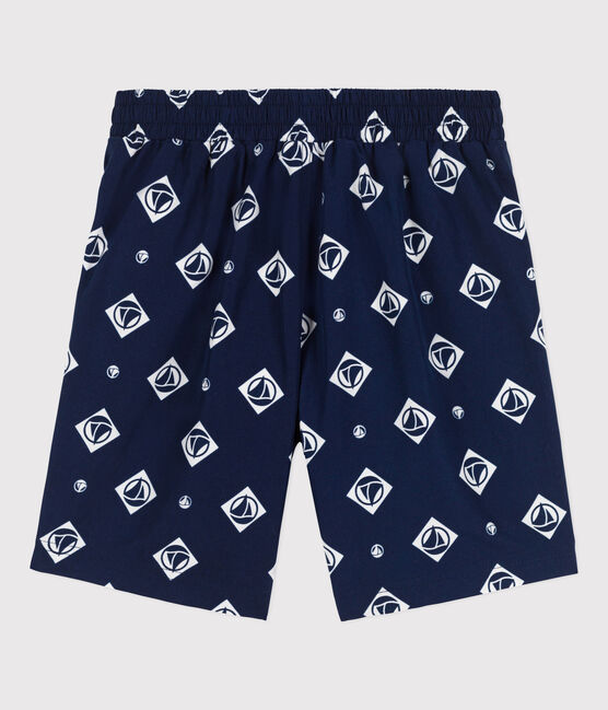 Bañador reciclado estampado para niño azul MEDIEVAL/ AVALANCHE