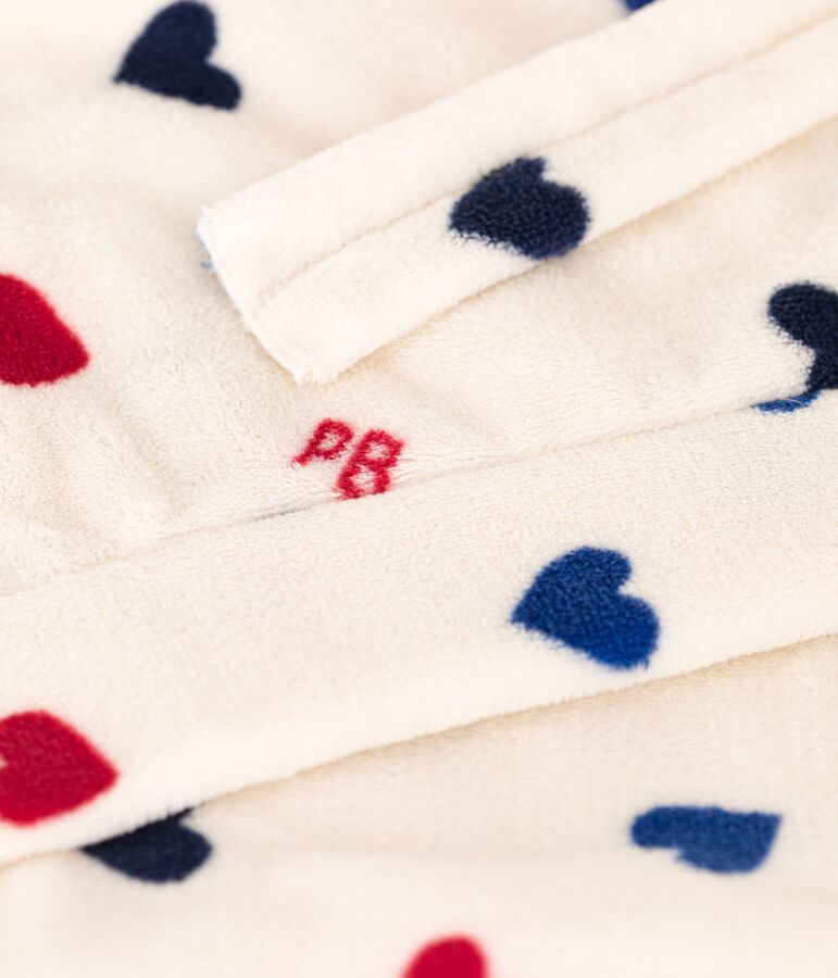 Bata de tejido polar para ni&ntilde;o/ni&ntilde;a crudo/multicolor