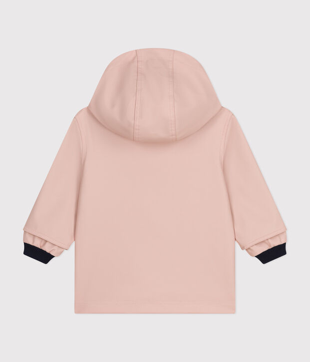 Chubasquero emblem&aacute;tico de beb&eacute; rosa