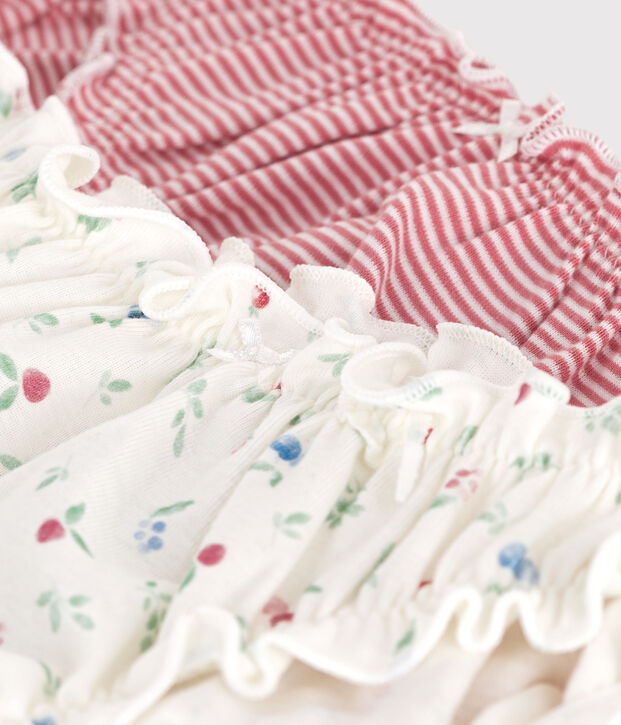 Juego de 2 braguitas de algod&oacute;n con estampado de frutas para mujer multicolor