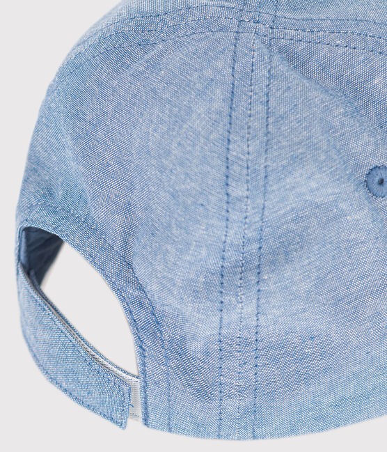 Gorra de tejido vaquero celeste para bebé azul DENIM CLAIR
