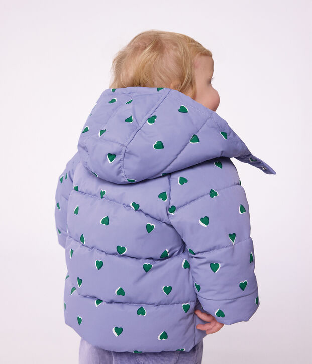 Plum&iacute;fero de poli&eacute;ster con estampado de animal para beb&eacute; violeta/multicolor