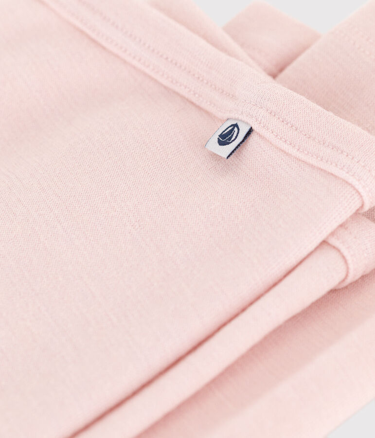 Leggings de lana y algod&oacute;n para ni&ntilde;o/ni&ntilde;a rosa