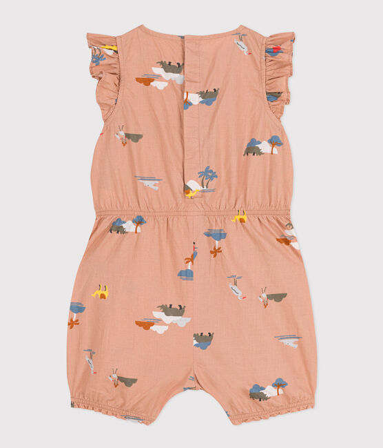 Mono corto de popelina estampada para bebé VINTAGE/ MULTICO