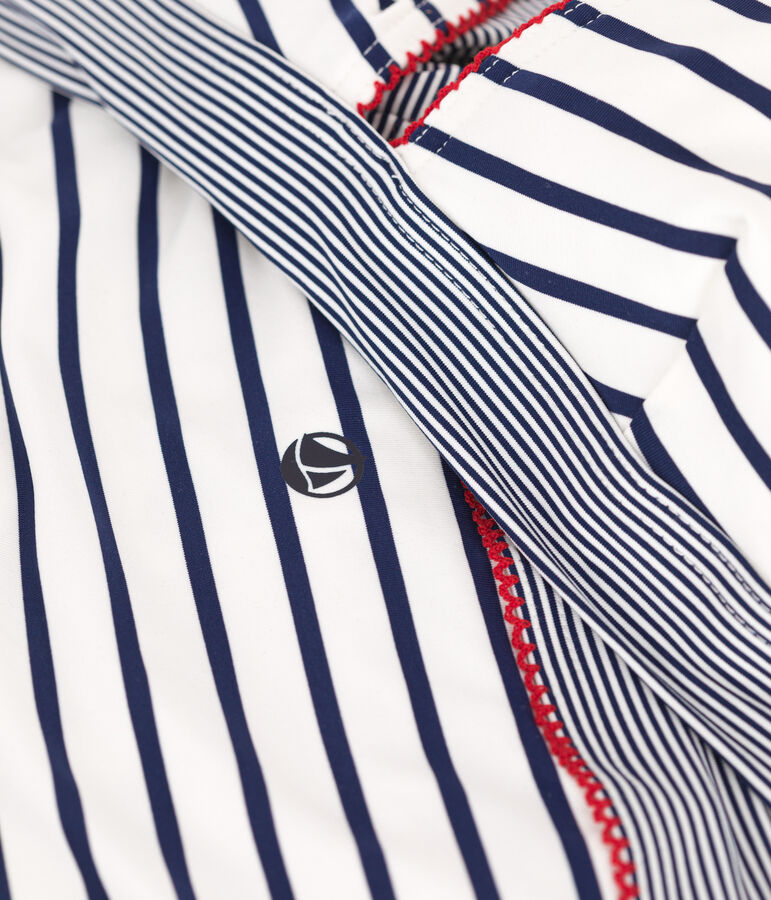 Bikini a rayas para mujer blanco/azul