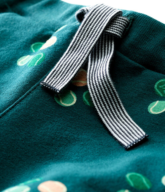 Shorts estampados para bebé niño verde PINEDE/blanco MULTICO