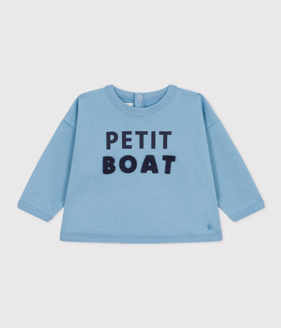 Sudadera de muletón de bebé azul AZUL