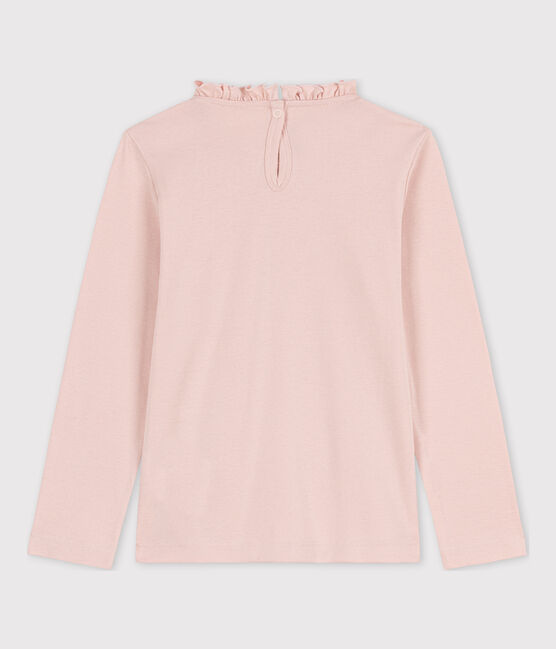 Camiseta de algodón de manga larga de niña rosa SALINE