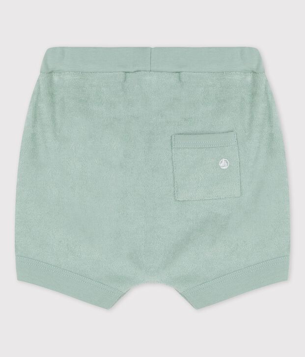 Shorts de rizo de beb&eacute; verde