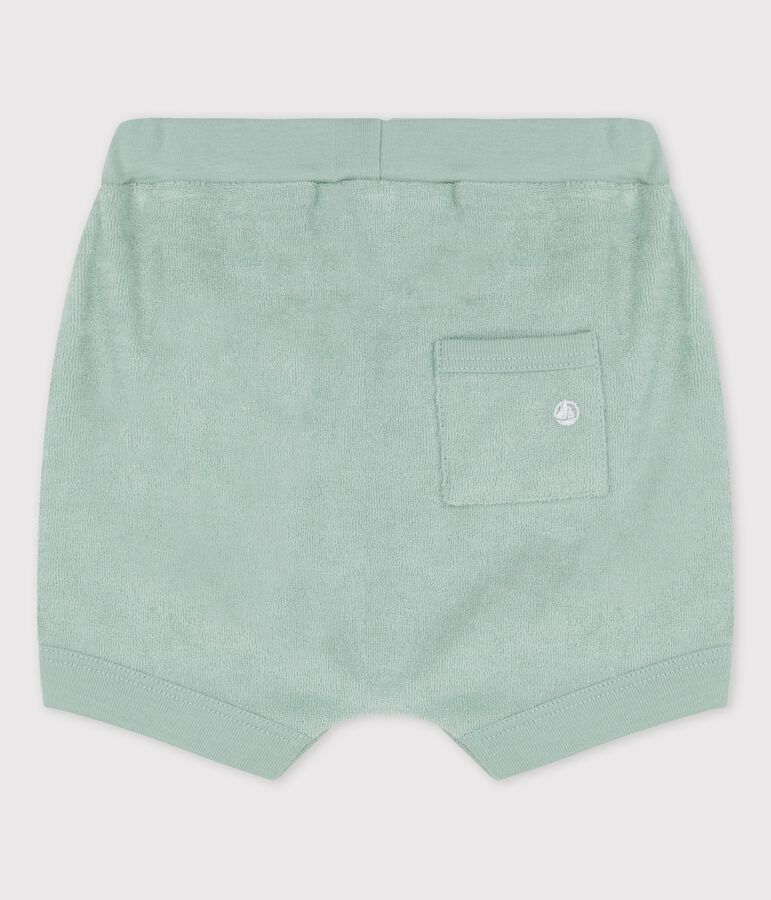 Shorts de rizo de beb&eacute; verde