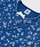 Pijama de punto para niña con estampado de copos de nieve azul MAJOR/blanco ECUME