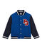 Chaqueta teddy para niño en muletón forrado azul LIMOGES/azul SMOKING