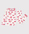 Pijama Le Havre de túbico para niño/niña blanco MARSHMALLOW/rojo PEPS