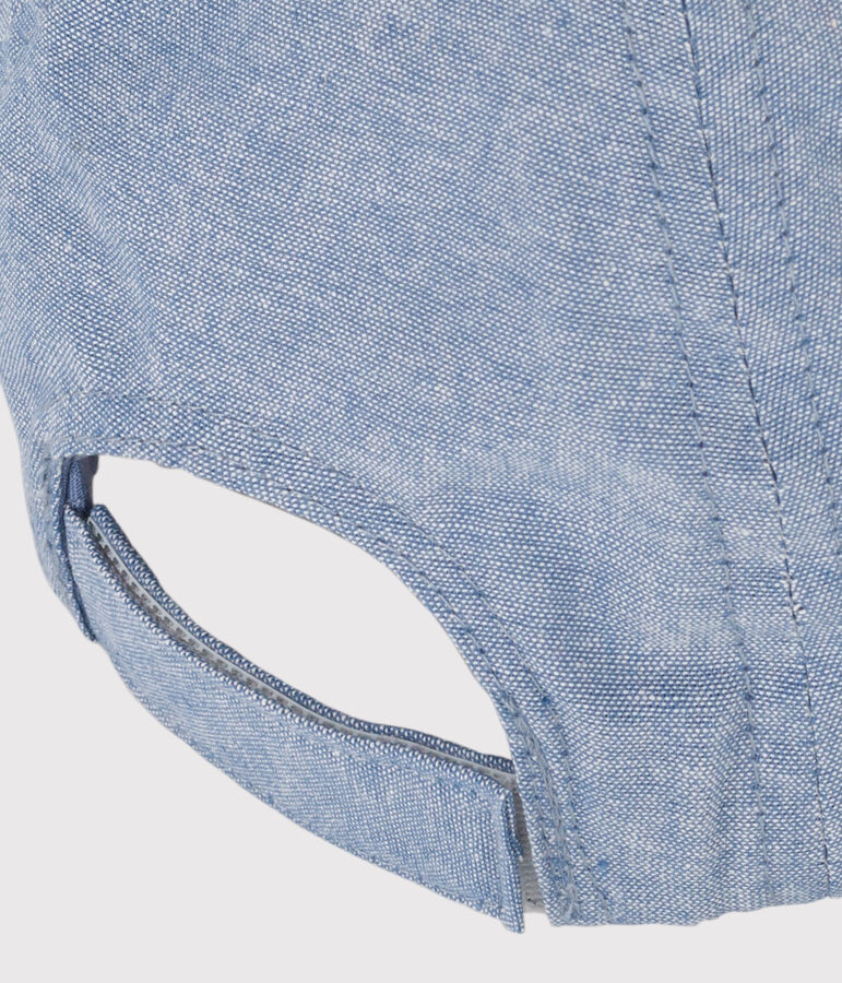 Gorra vaquera Petit Bateau Family para beb&eacute; azul