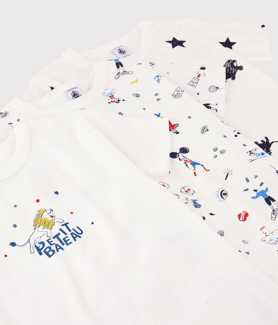 Juego de 3 camisetas de manga corta con estampado festivo de niño pequeño variante 1