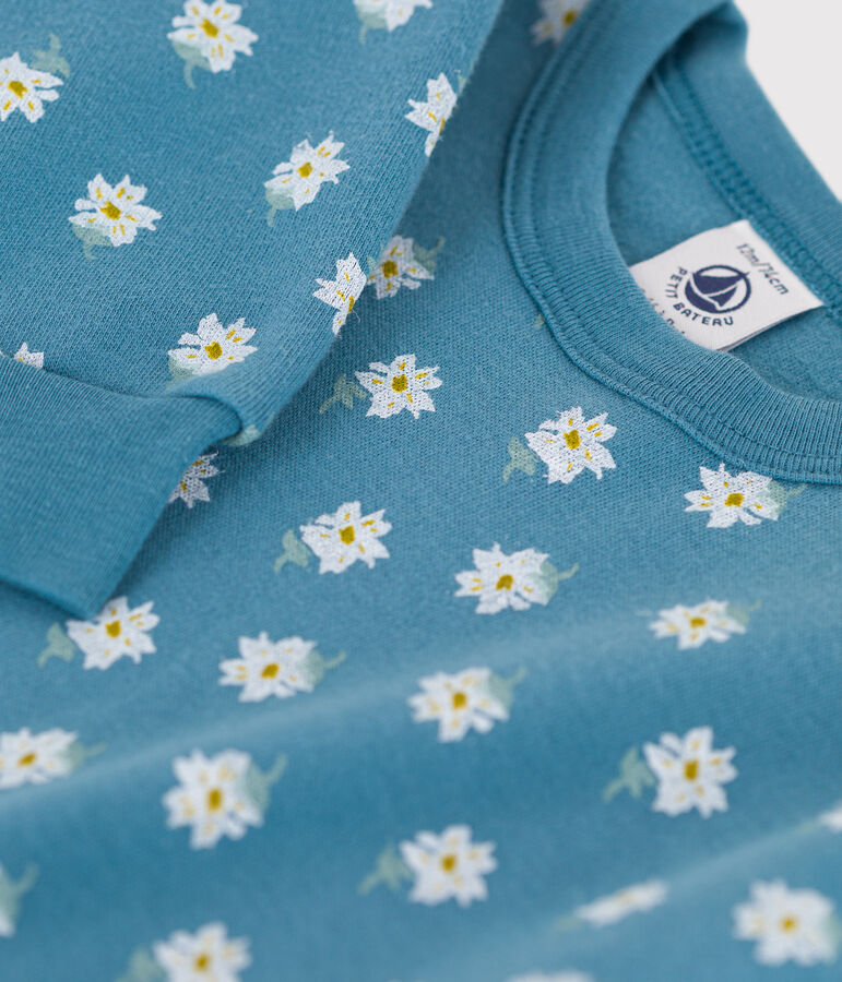 Sudadera de jersey grueso para beb&eacute; azul/multicolor