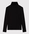Camiseta Iconique de algodón con cuello alto para mujer negro BLACK