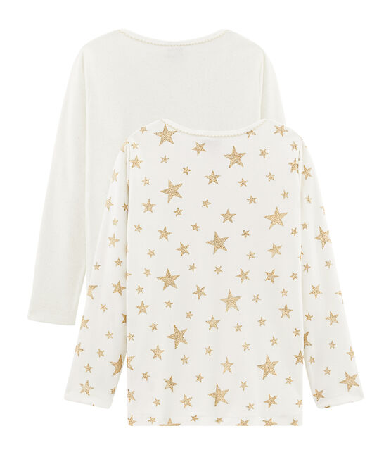 Par de camisetas manga larga para niña variante 1