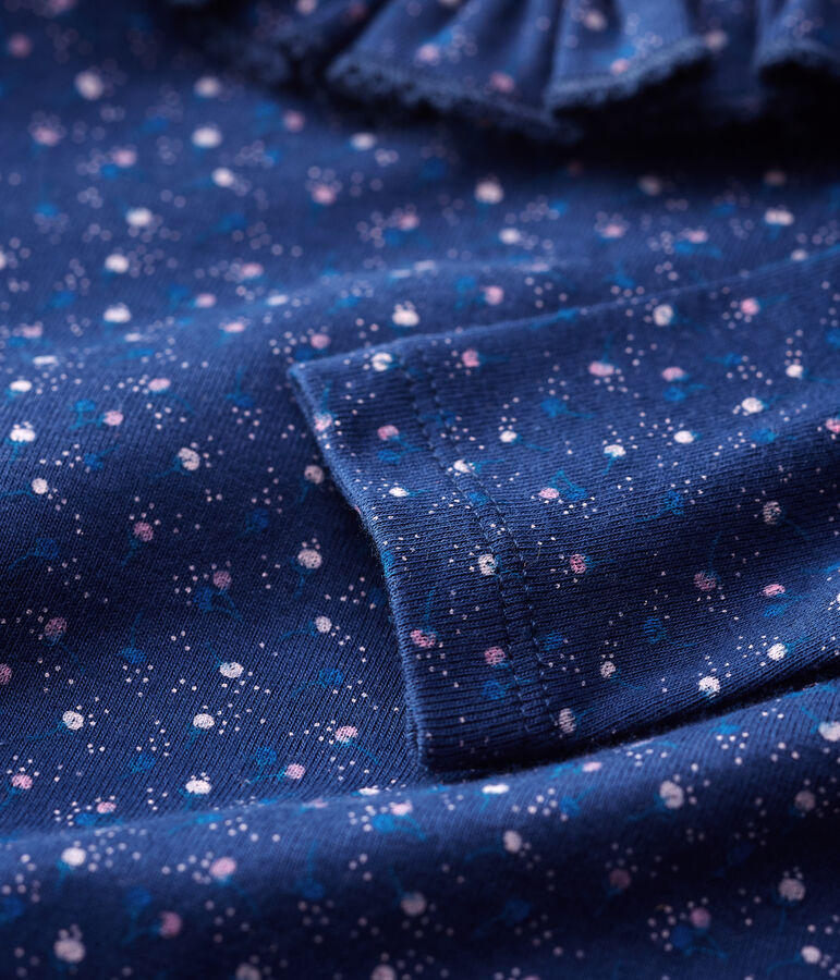 Bodi de algod&oacute;n de beb&eacute;. azul/multicolor