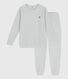 Pijama infantil de terciopelo liso