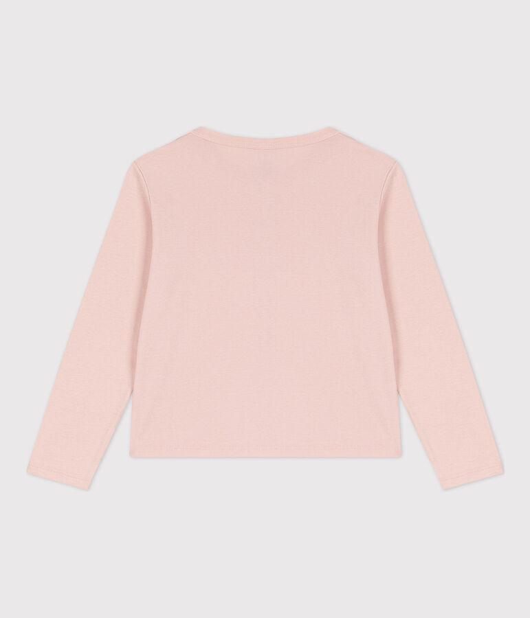 C&aacute;rdigan de algod&oacute;n para ni&ntilde;a rosa