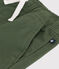 Pantalón de tela de algodón para niño verde CROCO