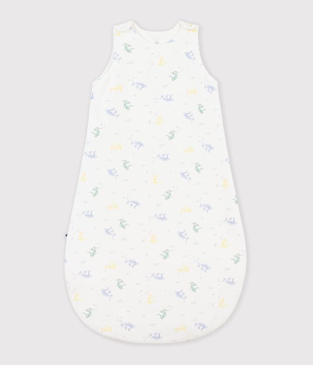 Saco para beb&eacute; de algod&oacute;n con estampado de dragones TOG 3 blanco/multicolor