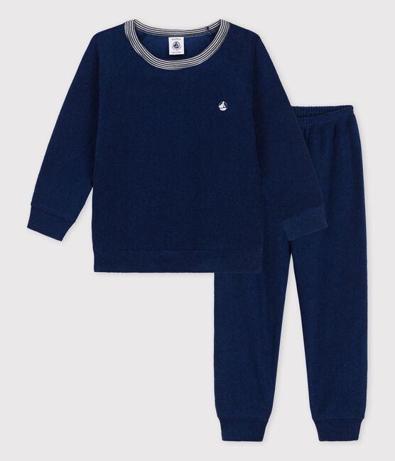 Pijama de rizo afelpado azul MEDIEVAL