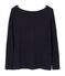 Camiseta manga larga de lino para mujer azul SMOKING