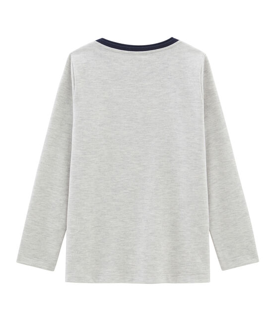 Camiseta de manga larga para niño gris BELUGA CHINE