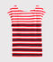 Camiseta de lino para mujer blanco MARSHMALLOW/rojo PEPS/ MEDIEVAL