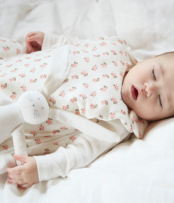 Saco de terciopelo para bebé blanco MARSHMALLOW/blanco MULTICO