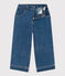 Pantalón de tejido vaquero 100 % sostenible para niña azul DENIM BLEU