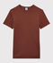 Camiseta de cuello redondo emblemática de algodón de mujer naranja MADRAS