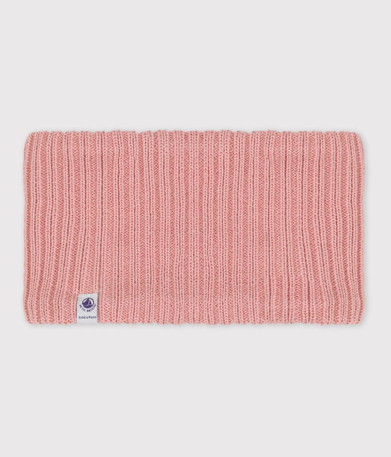 Cuello de punto tricotado con forro polar reciclado para bebé rosa SALINE